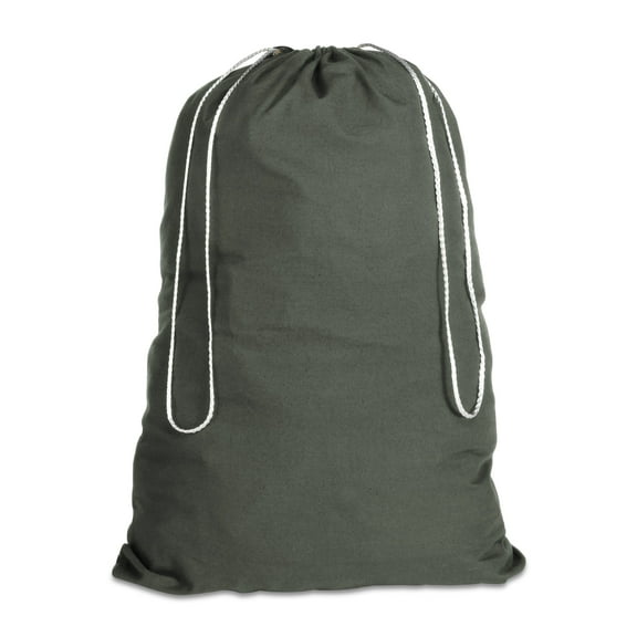 Whitmor Cotton Laundry Bag Duffel Green
