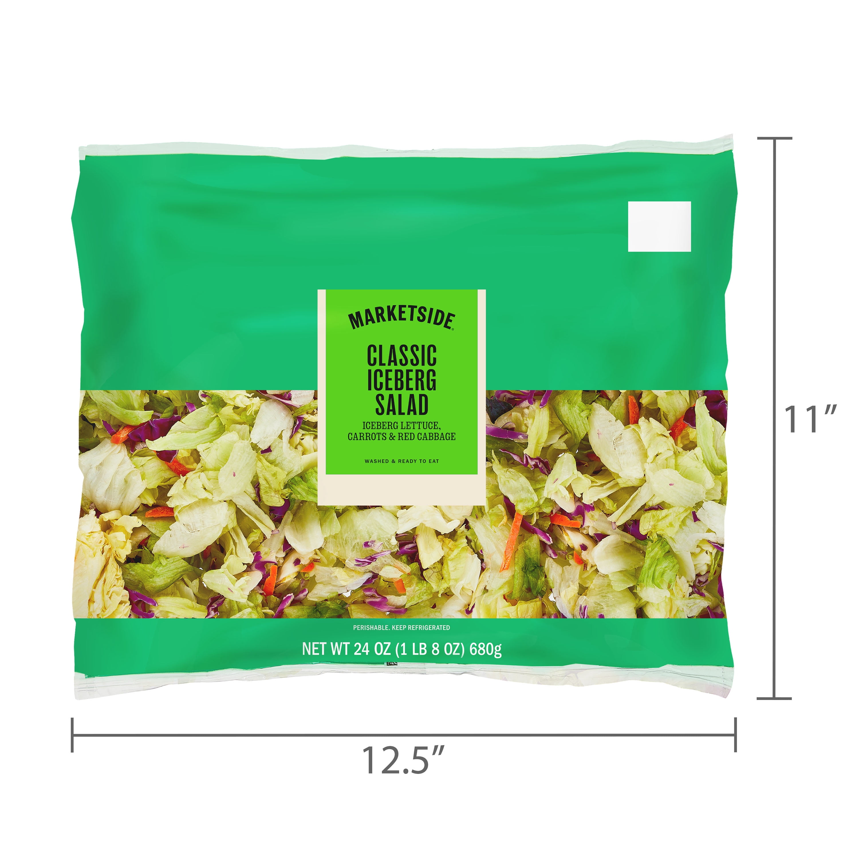 Marketside Classic Iceberg Salad, 24 oz Bag (Fresh)