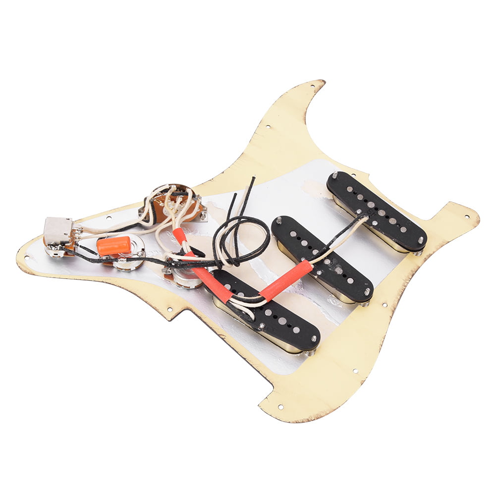 3-Ply Loaded Prewired Pickguard HH Scratchpalte with Backplate for Humbucker Electric Guitar