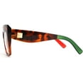 thumbnail image 4 of FEISEDY Monture de Lunettes Carrée Surdimensionnée Lunettes Femmes B2475, 4 of 6