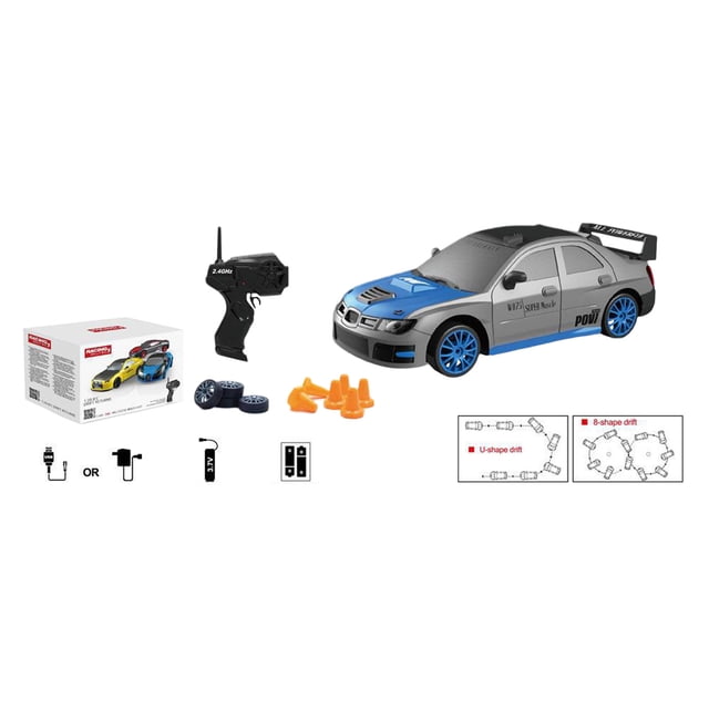 Hearth & Gear 1:24 Scale High Speed 4WD RC Racing Car 2.4 Remote Control Drift Toy For Kids And Adults Realistic Drift Experience Auto Art1/18 Car Models 4x4 Car compatible with Motorists Huge Trucks