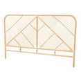 thumbnail image 2 of bali & pari Walid Rattan BOHO Headboard, Queen Size, Natural Brown, 2 of 7