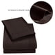 thumbnail image 4 of Juego de sábanas suaves, colcha con bolsillo profundo, juego de cama de alta calidad, color café, tamaño doble, 3 uds., 4 of 8