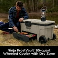 thumbnail image 2 of Ninja Outdoor FrostVault™ 65qt Wheeled Cooler with Cold Dry Zone, Birch Beige - FB265CS, 2 of 23