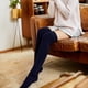 thumbnail image 3 of Medias largas para mujer Minnieouse Otoño Invierno por encima de la rodilla Calcetines ajustados Blanco AP012130-02, 3 of 6