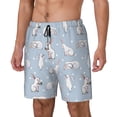 thumbnail image 2 of Haiem Rabbit Is Eating Carrots Mens Swim Trunks with Compression Liner 2 in 1 Swimming Shorts Stretch Swimwear Quick Dry,Board Shorts-Medium, 2 of 9