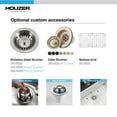 thumbnail image 7 of Houzer Platus 36 in White Fireclay Apron Front Farmhouse Single Bowl Kitchen Sink - PTG-3600 WH, 7 of 7