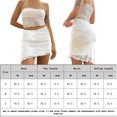 thumbnail image 2 of Conjunto De 2 Piezas De Verano Conjunto de dos piezas de falda de tubo de encaje sexy Y2K Ygjytge para Mujer Blanco T XXL, 2 of 6
