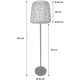 thumbnail image 4 of Lámpara de pie con cable en polyrotin H154cm, interior / exterior esquí esquí Gafas de esquí, 4 of 4