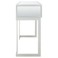 thumbnail image 5 of SAFAVIEH Enzo 2 Drawer Mirrored Desk, Silver/Mirror (47.2 in. W x 15.8 in. D x 31.3 in. H), 5 of 13