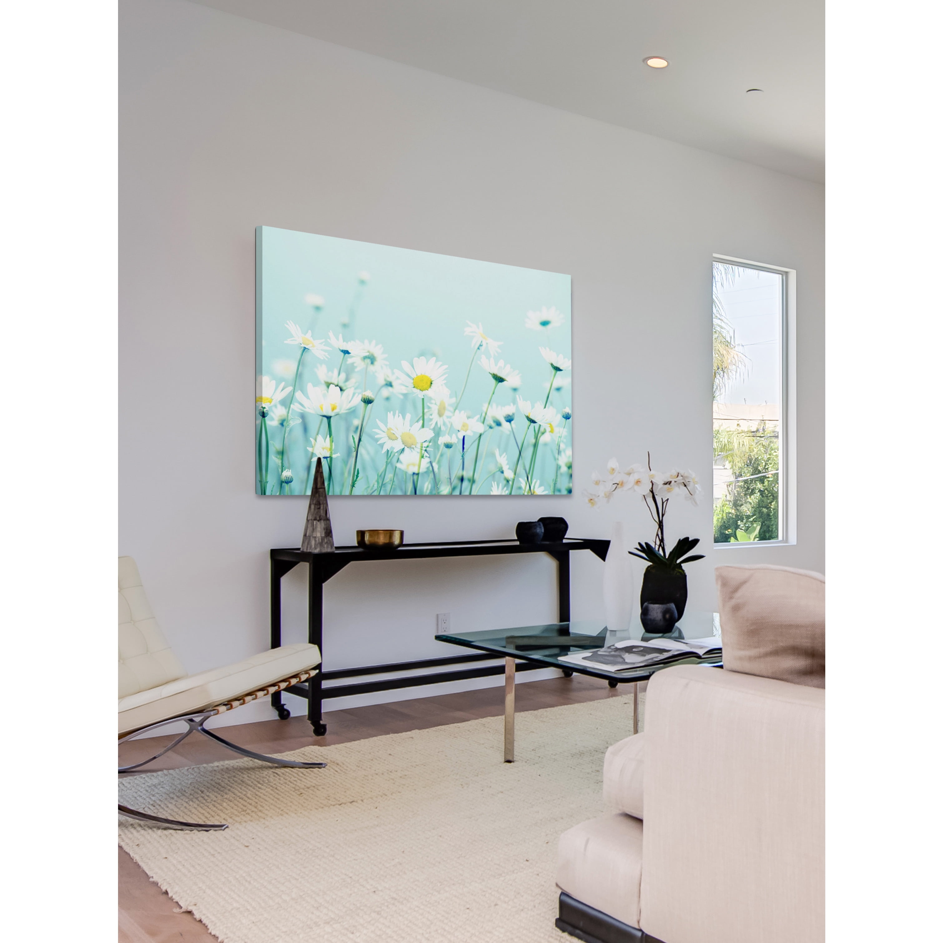 Marmont Hill "Dancing Daisies" by Robert Dickinson Painting Print on Canvas