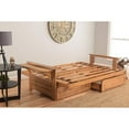 thumbnail image 2 of Albany Futon in Barbados Finish, Twill Black Mattress, 2 of 5