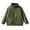 Army Green, variant on Cethrio Girls Fleece Jackets Size 10-12, Outdoor Long Sleeve Zip up Stand up Collar Winter Outerwear Watermelon Red
