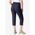thumbnail image 2 of Roaman's Women's Plus Size Petite Plus Size Comfort Stretch Capri Jean, 2 of 6