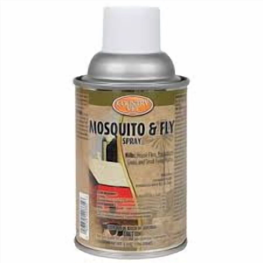 Country Vet Mosquito & Fly Spray Refill, 6.9 oz – Automatic Dispenser Refill, Kills Flies, Mosquitoes, Gnats & Moths, Geraniol Scent