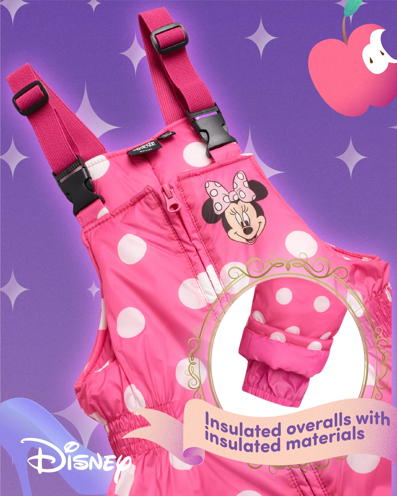 Disney Girls Snowsuit Set - Minnie Mouse Lilo and Stitch 2 Piece