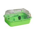 thumbnail image 3 of Vaveren Small Animal Cage, Hamster Habitat Ventilation, Water Bottle, Pet Exercise Playing House,Pet Carrier for Hedgehog Mice Gerbil Lime Green, 3 of 8