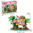thumbnail image 2 of 840pcs Building Blocks Creative Treehouse, Mini Tree House Street View, STEM Educational City Corner Model, Easy Assembled Puzzle Game Bricks Toys, Christmas Gift, 2 of 5