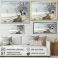 thumbnail image 4 of Designart "Winter'S Wind Turbine Vista" Wind Turbines Floater Framed Canvas Prints, 4 of 5