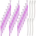 thumbnail image 1 of ANCIRS Paquete de 30 maquinillas de afeitar para cejas para mujeres, maquillaje facial, herramienta de afeitar en forma de T para cejas, kit de recorte de cejas de acero inoxidable para niñas, 24 mora, 1 of 5