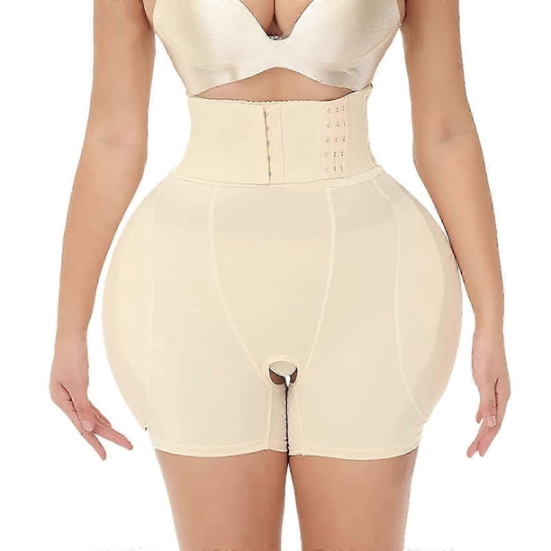 Women Hip Padded Shorts High Waist With Hook Tummy Control Panties Sexy Fake Ass Butt Lifter Booty Enhancer Big Buttocks Brief