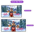 thumbnail image 5 of Hello Welcome Winter The Ski Afghan Hound Snowy Day Desk Mat Full Keyboard Mouse Pad Dog Lover Large Mousepad - 13013, 5 of 5