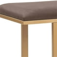 thumbnail image 4 of Elle Decor Remi Velvet Upholstered Bench Chocolate Brown, 4 of 9