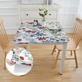 thumbnail image 2 of HAOXIT Rectangle Tablecloth Fabric Modern Table Cloth Heavy Duty Table Cloth,Flowers Botanical Washable Water Resistant Table Cover,Indoor and Outdoors Picnic Buffet 36*36, 2 of 8