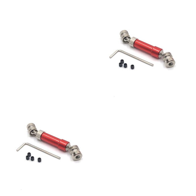 QualitChoice Rear Drive Shaft 1:12 Crawler Parts Replacement for Wltoys 12423 12428 12429 Red 2Set