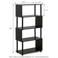thumbnail image 4 of Furinno 14216EX Furinno 4-Tier Flexi Rack, Espresso, 4 of 4