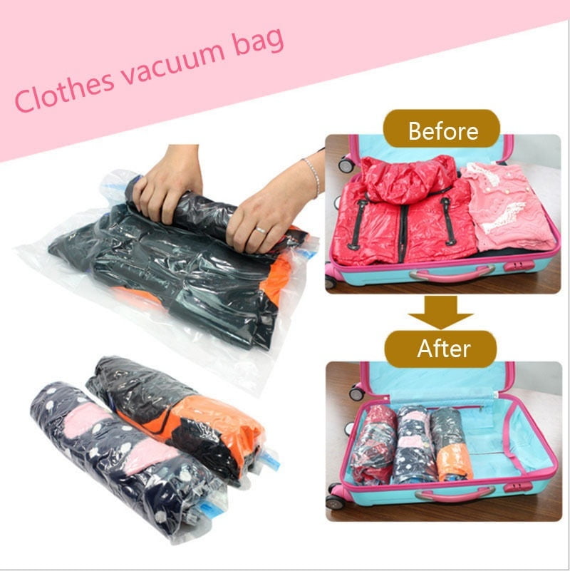 35*50cm Roll Up Compression Vacuum Storage Bags Travel Home Luggage Space  on OnBuy