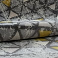 thumbnail image 3 of Ladole Rugs Diamond Elegant Area Rug Carpet in Silver Grey Yellow, (6'5" x 9'5" , 200cm x 290cm), 3 of 4
