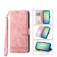 thumbnail image 3 of Funda Tipo Billetera para Samsung Galaxy A07 Carcasa Abatible con Porta Tarjetas, Bolsillo para Efectivo, Soporte Ajustable, Cierre Magnético y Correa de Muñeca Rosa, 3 of 6