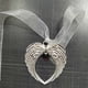 thumbnail image 4 of Billuyoard Pequeño adorno navideño de alas de ángel para pérdida de mascotas, colgante de cinta de simpatía conmemorativa del cielo, estatua, regalo de Kits de decoración para fiestas Billuyoard HA009412-00B, 4 of 6
