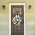 thumbnail image 3 of Easter Wreaths for Front Door, Easter Bunny Door Wreaths Bunny Decorations Outside Home Egg Easter Decor Happy Easter Spring Outdoor Daisy Garland Farmhouse Flower Floral Rabbit, 3 of 5