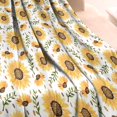 thumbnail image 3 of White Sunflower Leaf Seed Pattern Blanket,Comfortable Soft Lamb Wool Throw Blanket,All Season,Warm Lightweight Blankets for Sofa Bed Couch Living Room Chair,40"x50", 3 of 4