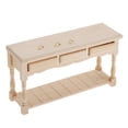 thumbnail image 2 of Milaget 1/12 Maison de Poupée en Bois Rétro Table de Rangement Rectangulaire TV Affichage Mobilier de Bureau, 2 of 9