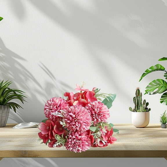 WYBXZ Beautiful Artificial Fake Flowers, Wedding Valentines Bouquet Bridal Decor, Fake Bouquet Faux Floral Arrangements Dining Table Centerpieces for Bridal Wedding Party Decor