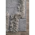 thumbnail image 3 of nuLOOM Annalise Bloc Shaggy Area Rug, 4' x 6', Silver, 3 of 4