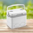 thumbnail image 1 of Cubo refrigerador portátil aislado de 85 l con asa para chupar rueda al aire libre (blanco), 1 of 9
