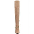 thumbnail image 5 of Jessica Simpson Ammira Chain Detail Over Knee Stiletto Heel Boots Taupe Suede (CHEYENNE, 8), 5 of 6