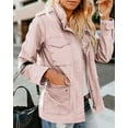 thumbnail image 3 of Sherrylily Women Military Anorak Utility Coat Casual Zip Up Lightweight Jacket with Pockets, 3 of 7