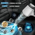 thumbnail image 2 of 120W Portable Handheld Car Vacuum Cleaner Cordless Duster Strong Suction Wet&Dry, 2 of 6