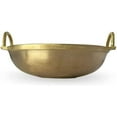 thumbnail image 2 of Heavy Duty Bronze Wok Indian Cooking Pot (Approx. 8 Inches), Serveware/Kitchenware/Tableware/Cookware, Pack of 1, 2 of 3