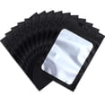 thumbnail image 1 of Bolsas de almacenamiento de alimentos Boao, papel de aluminio resellable con ventana transparente, 100 unidades, 1 of 7