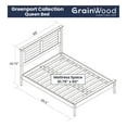 Grain Wood Furniture Greenport Solid Wood Platform Bed, Queen Size