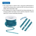 thumbnail image 4 of Uxcell 10 Yard 2.5mm Crystal Rhinestone Diamond Close Chain Trim for Sewing,Crafts,Blue Gems Blue Base, 4 of 5