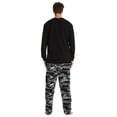 thumbnail image 3 of #FollowMe Mens Thermal Henley Pajama Set with Polar Fleece Pants  Warm, Comfy Sleepwear (Camouflage Grey, Medium), 3 of 3