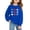 Blue, variant on Unisex Toddler Boys Girls Casual Pullover, Kids Soft Casual Sweatshirt Toddler Love Print Tops Kids Fall Casual Sweatshirt Cotton Blend Kids Sweatshirt Soft Cotton Kids Tops, Navy 160