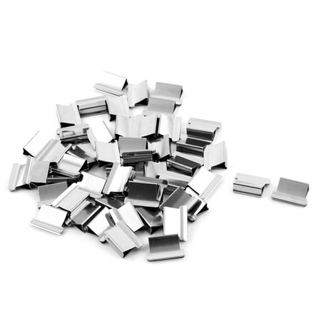 Holder Free Stopper - Office Metal Paper Fastener Binding Clam Stapler Clip Dispenser 51 Pcs